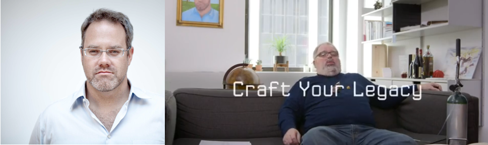 Droga 5's Ted Royer, who's in his 40s, is the only ad star who is depicted as still working, though he's portrayed as a pathetic, morbidly obese loser who, when asked what he's proud of, lists his initiative to put waffle-makers on every floor.