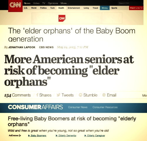 I could write an entire post about the schadenfreude driving the media's sudden obsession with "Elder Orphans". But sensationalism aside, Boomers had smaller families, and their own kids have grown up in an era of increased geographic mobility. That does leave many Boomers in suburban settings where they can't rely on family or public transit to help them get around. That's why so many aging drivers cling to their driving privileges. Self-driving cars will hit the market just at the right time for aging Baby Boomers, who are loathe to give up their independence—or, in the case of Elder Orphans, who have no choice but to remain independent.