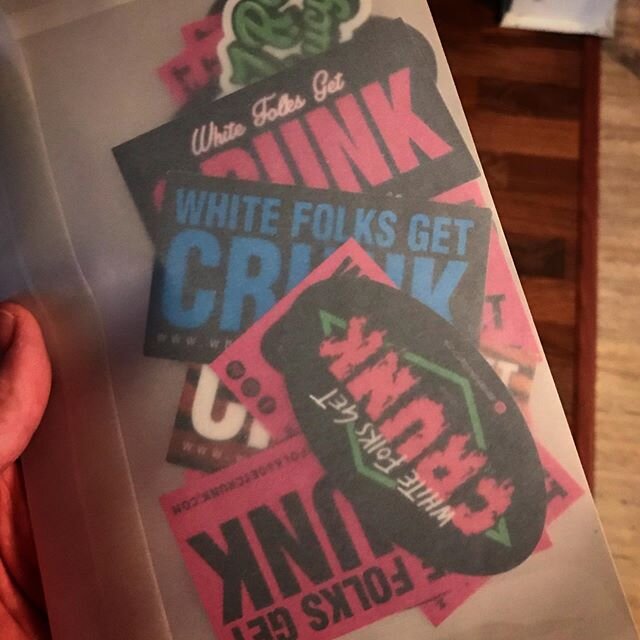 Sent out a sticker pack the other day, just like old times.

#stickers #whitefolksgetcrunk #stickerpack #swag #wfgc @whitefolksgetcrunk