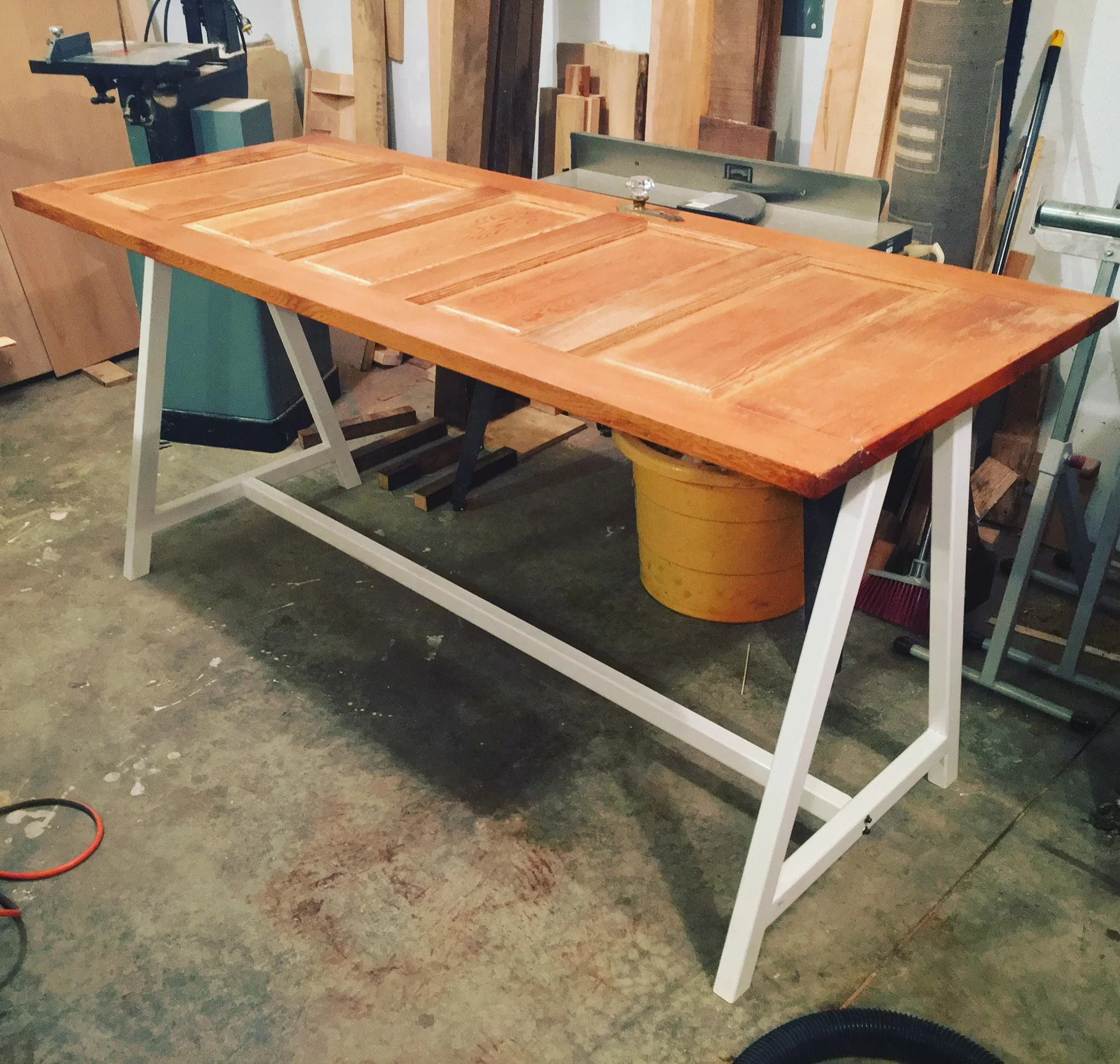 Test fitting before finish was applied