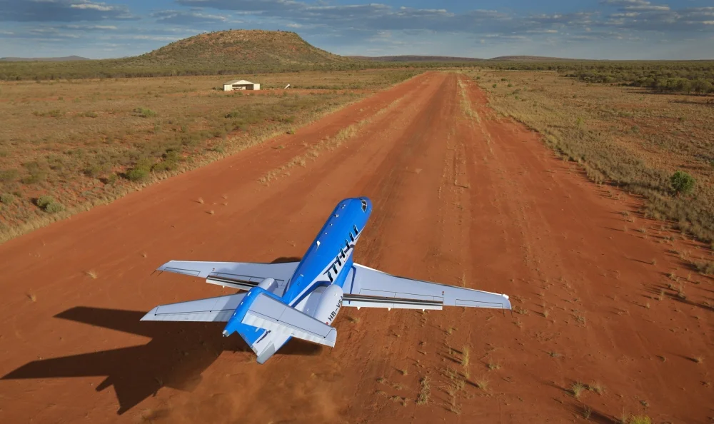 This is a composite photo, yet it looks cool (image credit: Pilatus)