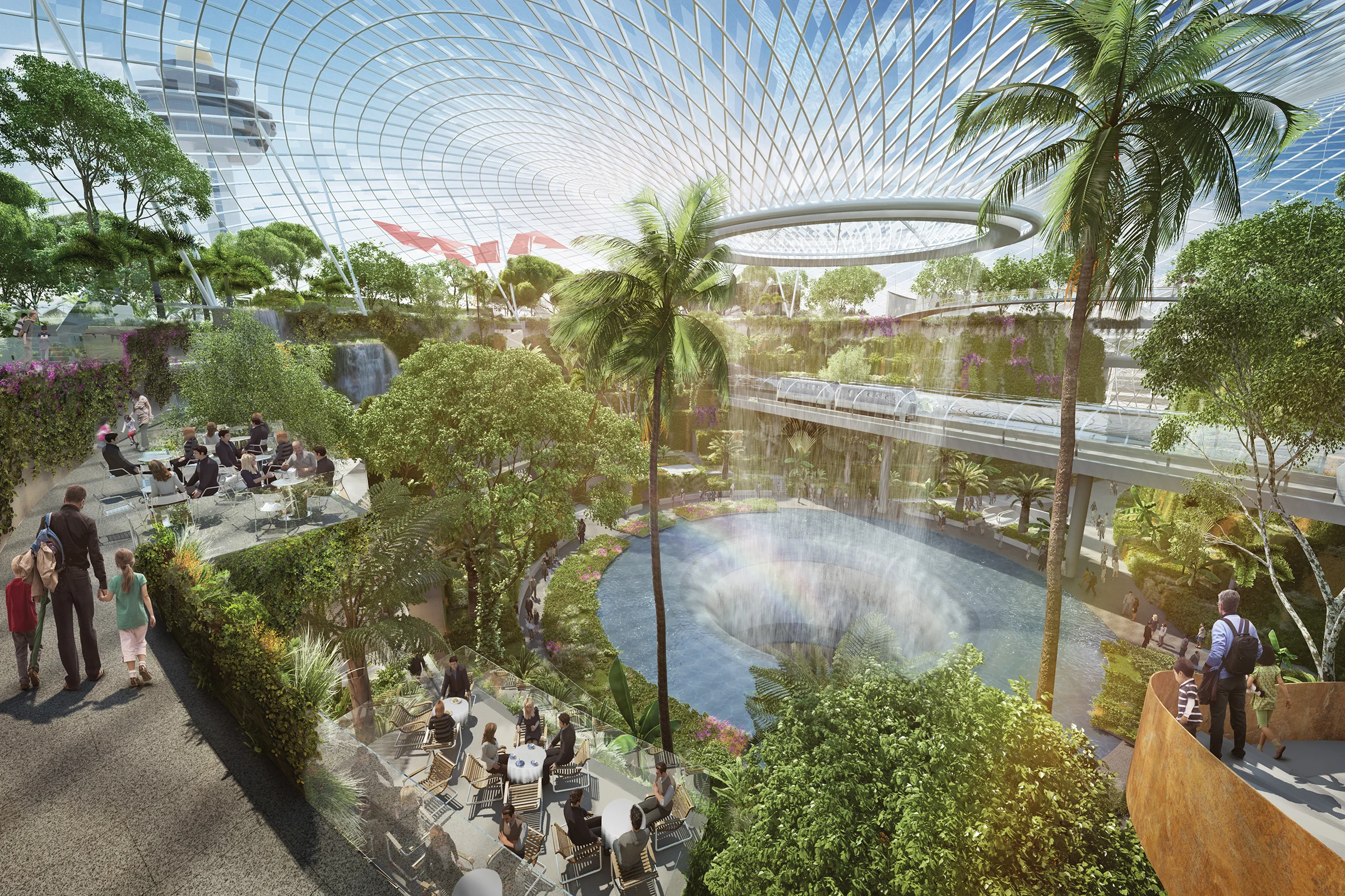 I'm going to miss my flight by just admiring the architecture. (image credit: Safdie Architects )