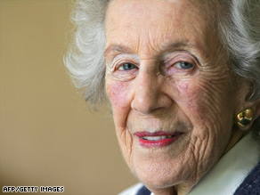Helen Suzman, pictured at her Johannesburg home in November 2007.