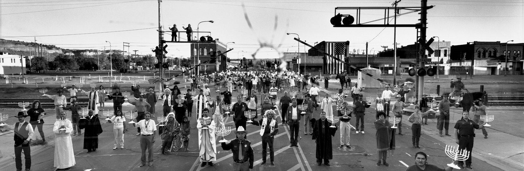 Commemoration of anti-semitic attacks at Billings, Montana.