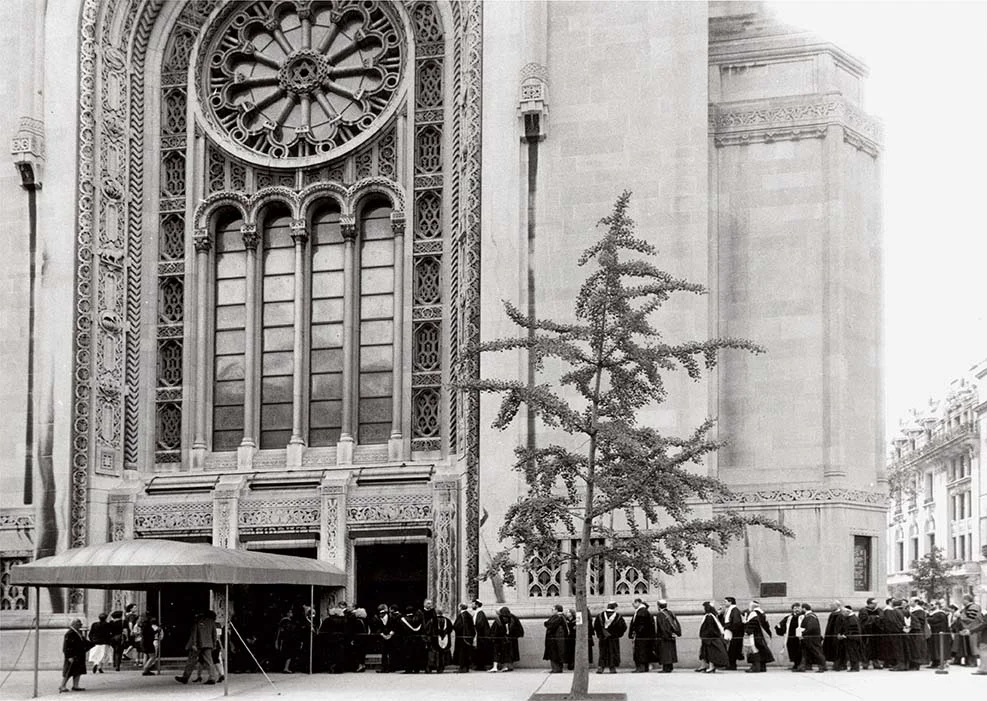 Ordination Processional outside Congregation Emanu-El of the City of New York, 2012.