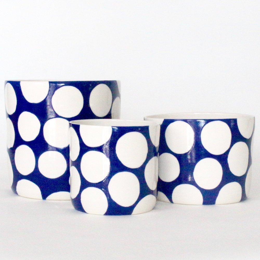 Big Dot Planters - Blue  btw ceramics