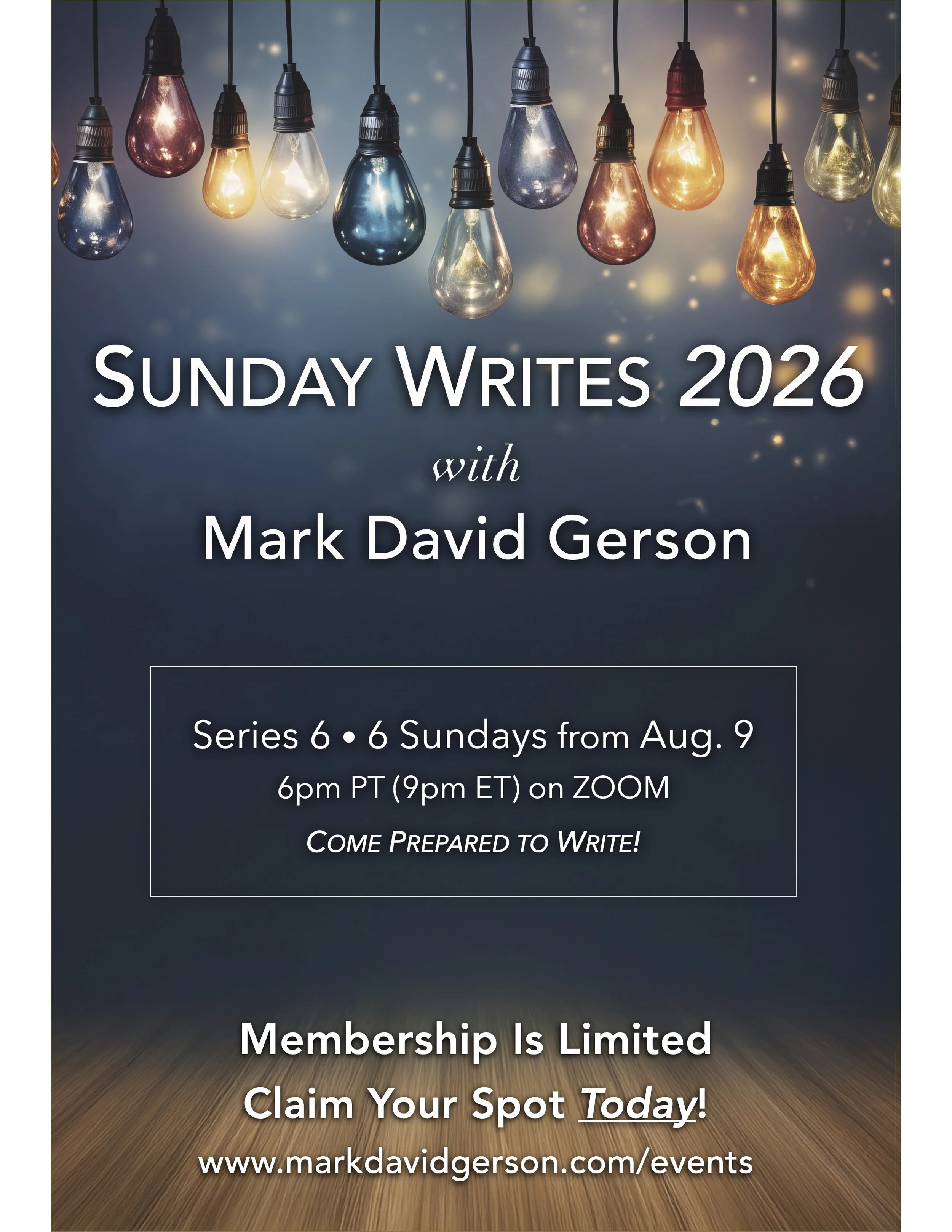 Sunday Writes: Workshop Series to Free Up Your Creative Flow
