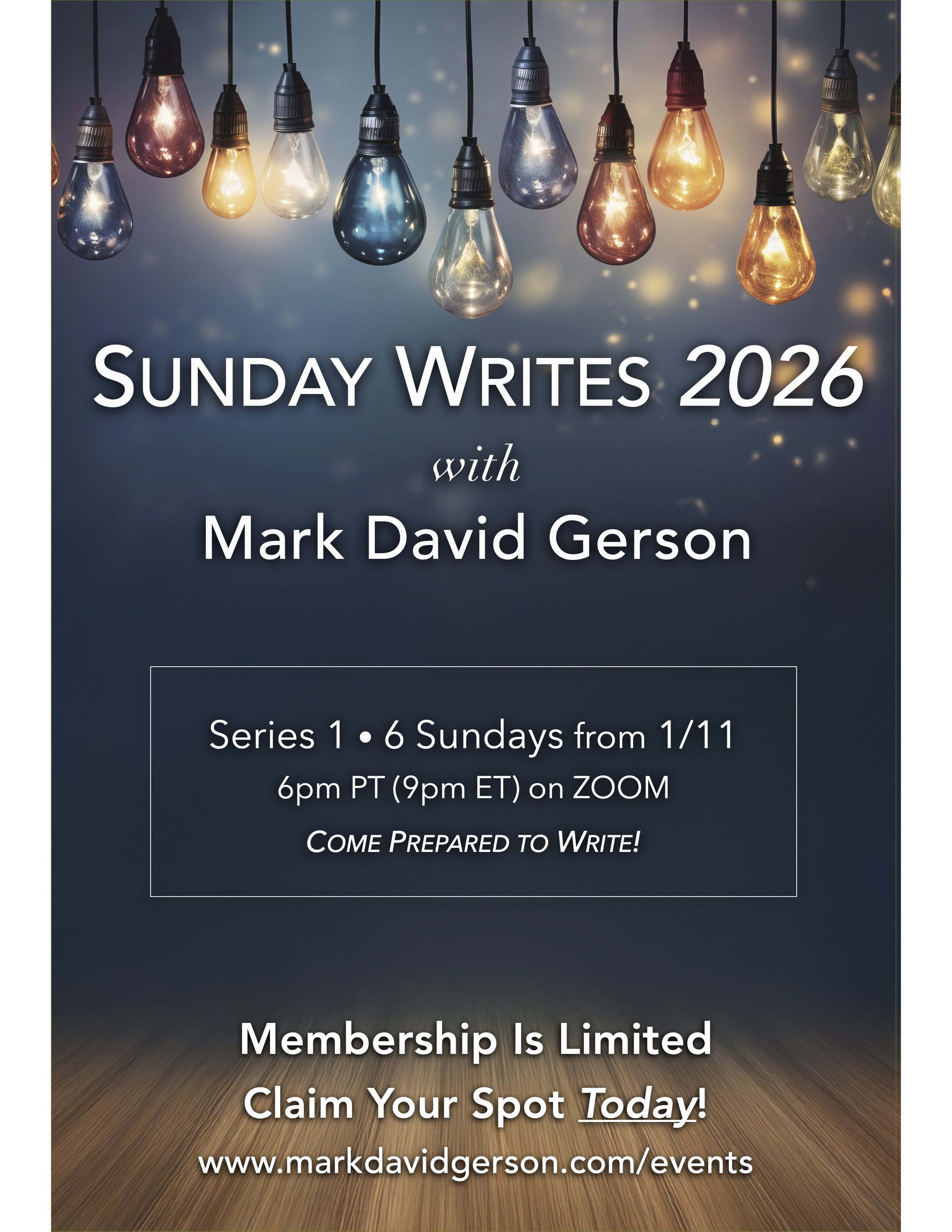 Sunday Writes: Workshop Series to Free Up Your Creative Flow