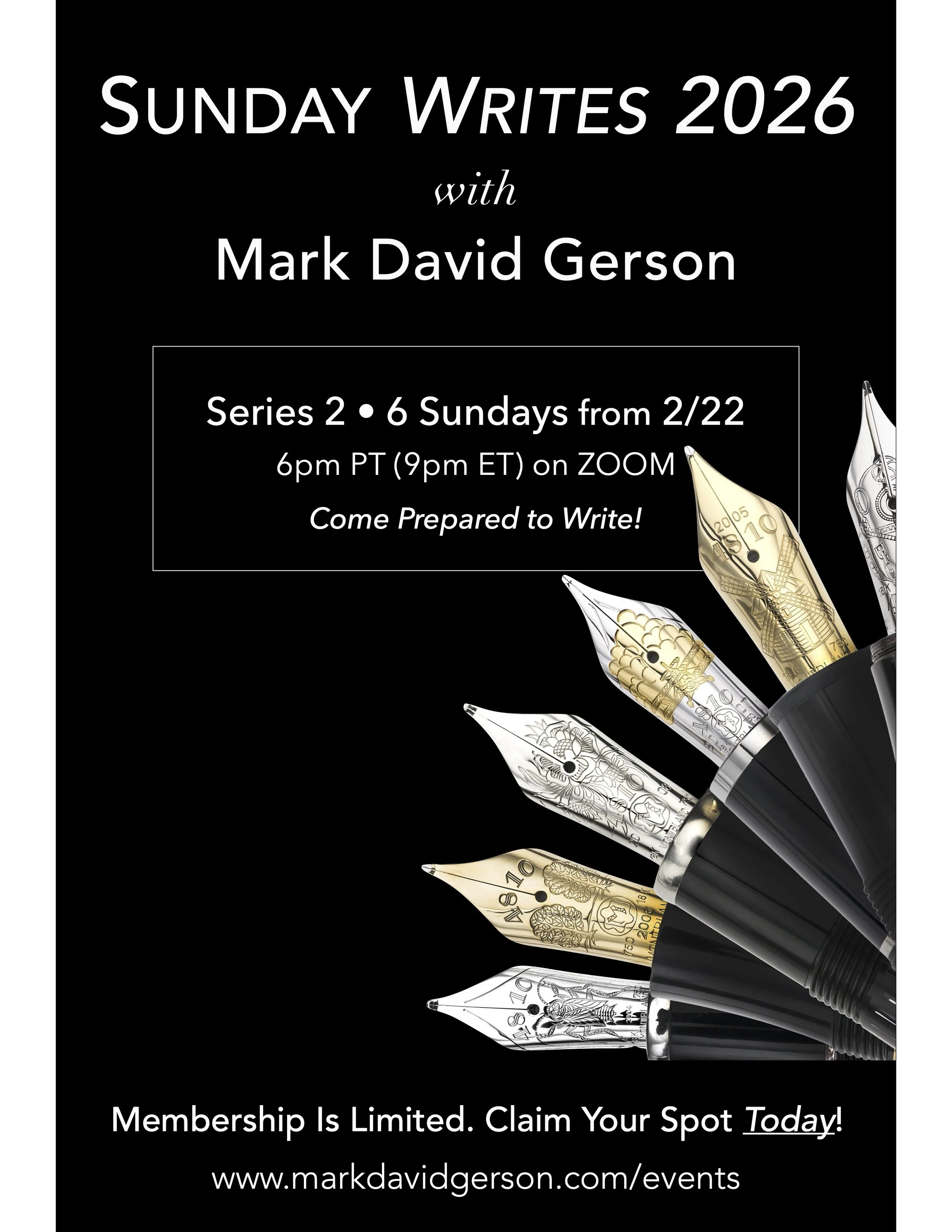 Sunday Writes: Workshop Series to Free Up Your Creative Flow