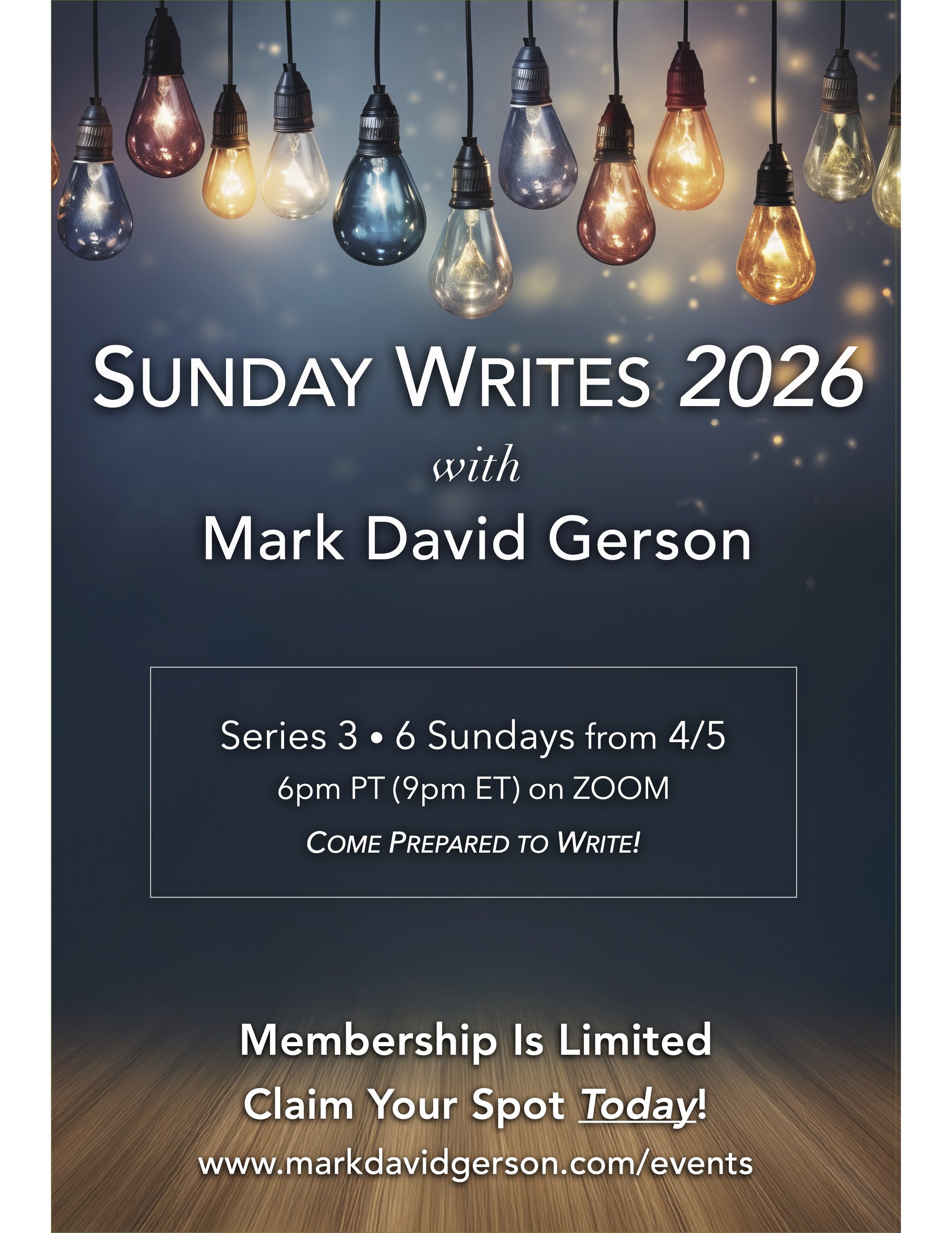 Sunday Writes: Workshop Series to Free Up Your Creative Flow