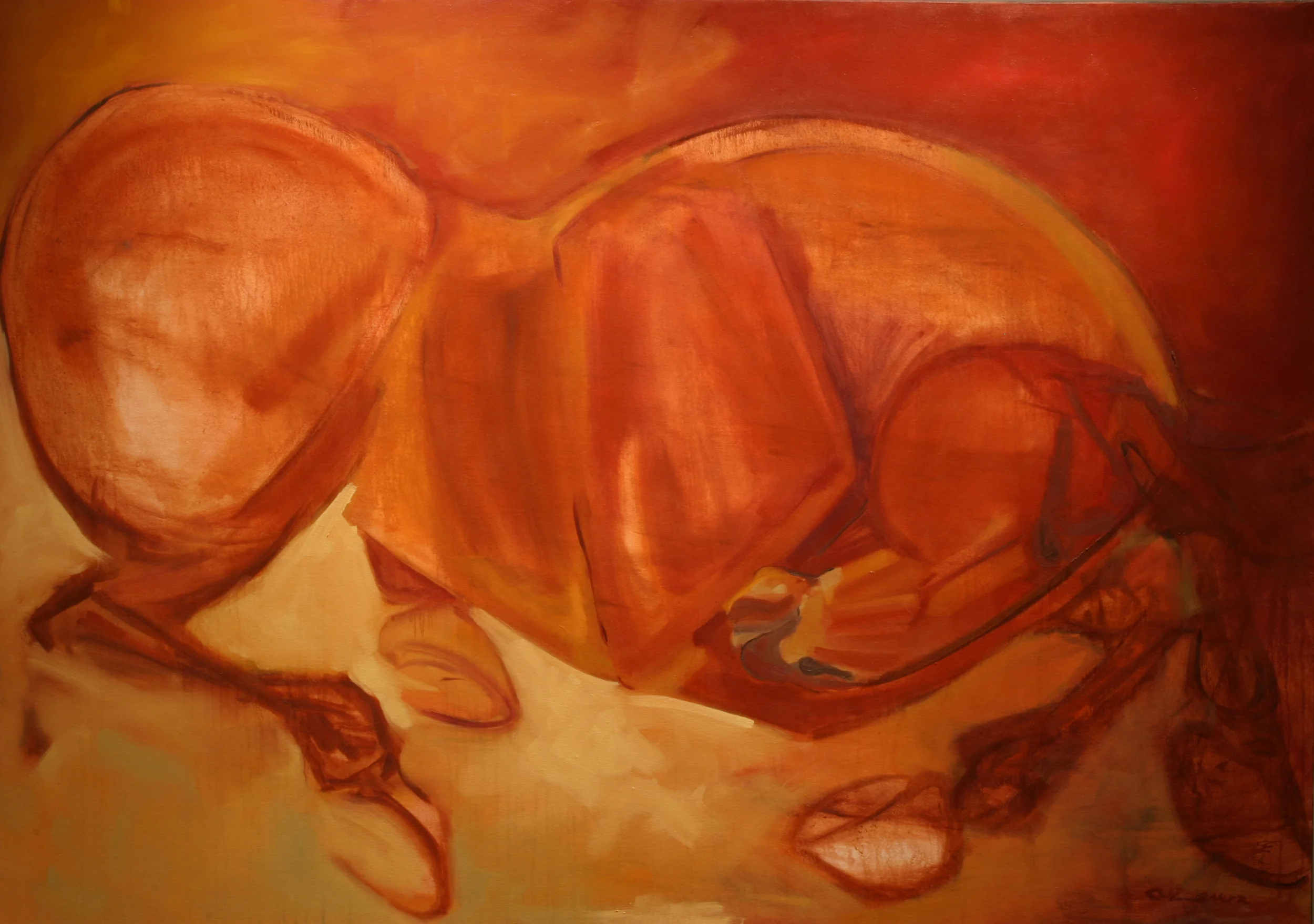 Tulip Rocks on His Belly