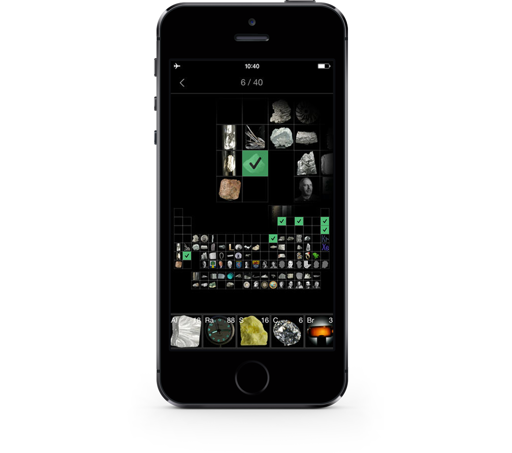 The Elements Flashcards is a free app that helps you memorize the names, atomic numbers, and symbols for the most common elements (or all of them, if you're that into it). Personally I think there's little or no value in memorizing this stuff, but lots of students need to do it for a test, and the available flash cards apps seemed so horrible to me that I thought we should make a better one. It's got a regular flash card mode, and a clever "place the element" mode that also teaches you where each element is found in the periodic table.