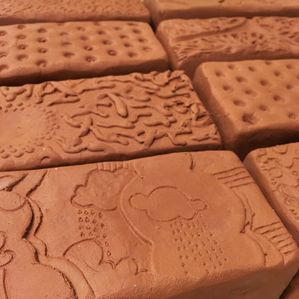 Leatherhard bricks