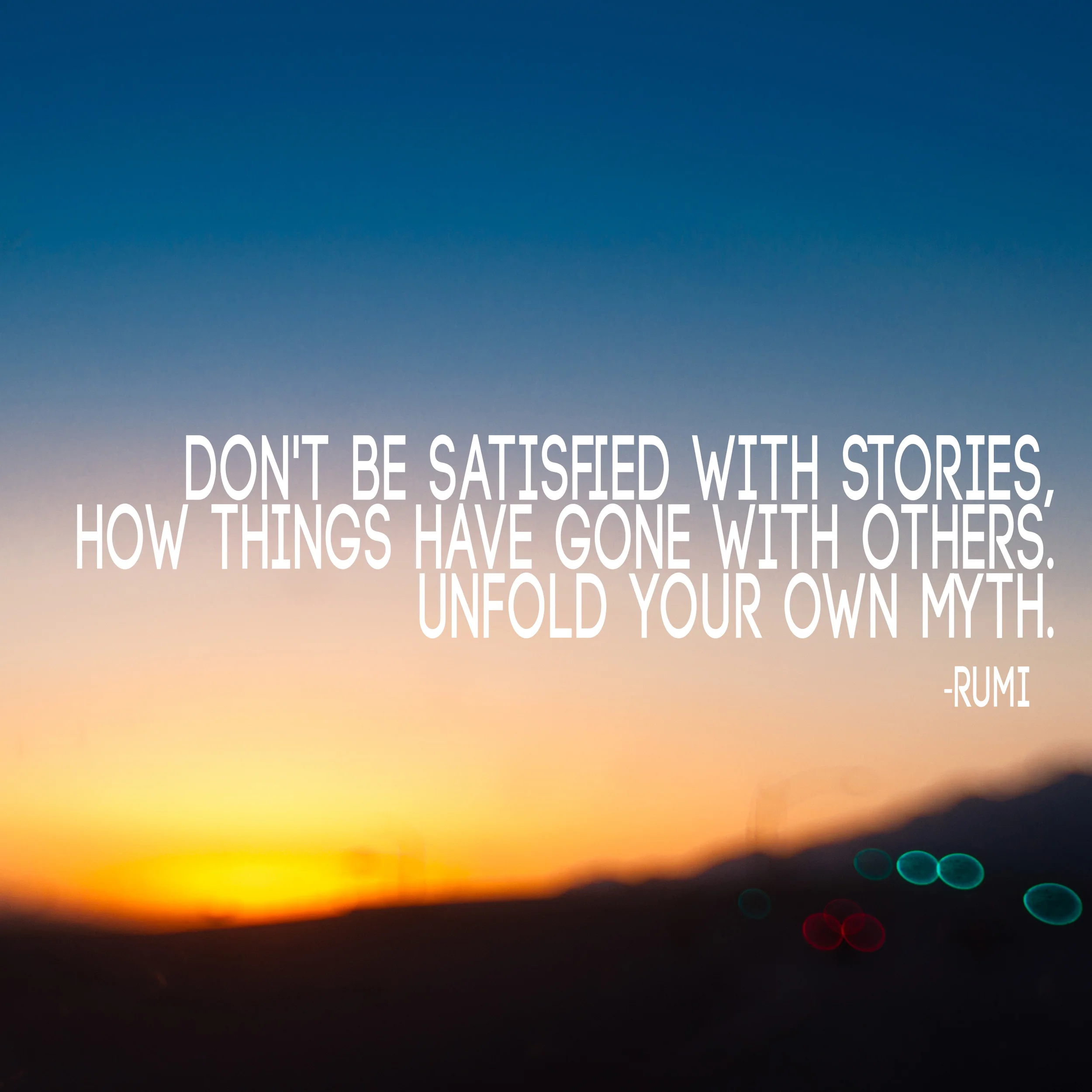 unfold your own myth