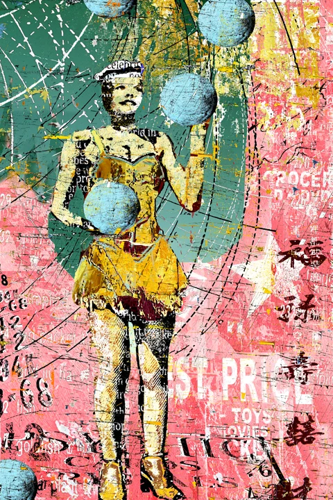 Juggling Act, 2014, 54” x 36”