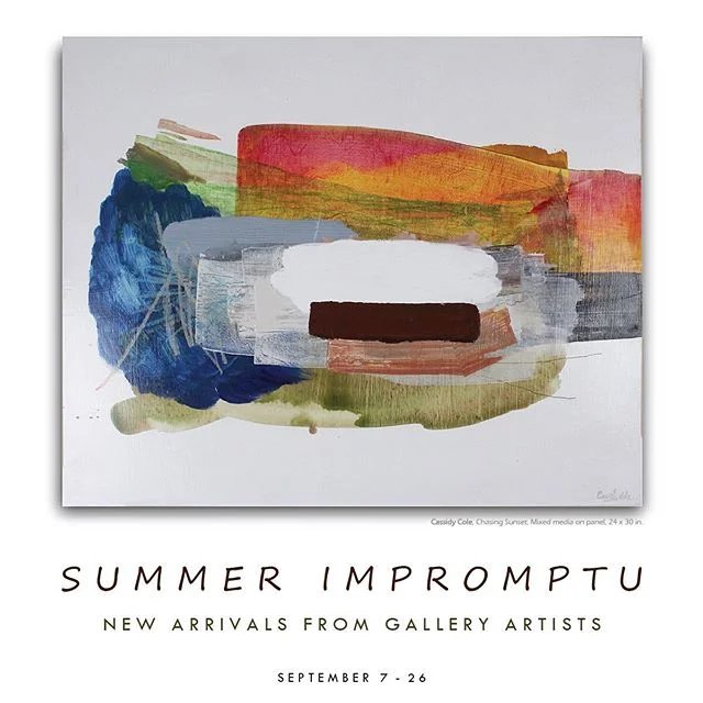 Art Crawl is around the corner and we’re over here getting ready for tomorrow night’s opening! Our #SummerImpromptu pays ode to the last days of summertime with new work from our artists including Cassidy Cole, Bob Durham, Edie Mandy, Eva Magill-Oliver and more.. See you Saturday 6-9, Nashville! #FirstBankFirstSaturday