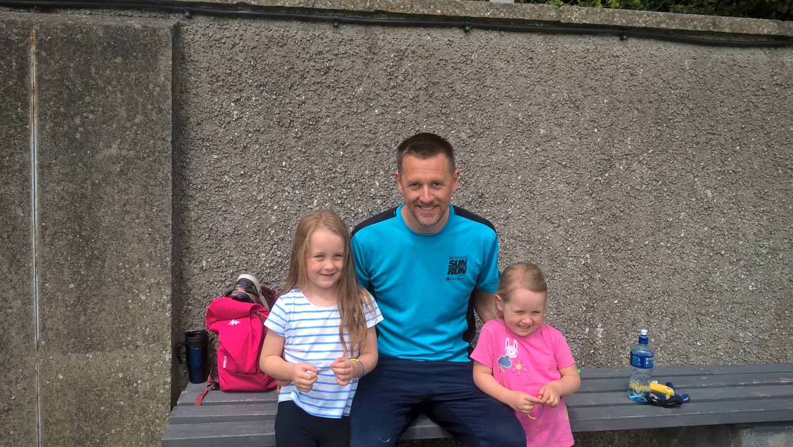 Well done to Players of the Week Peggy & Cara, seen here with their proud dad and nursery coach Shane.