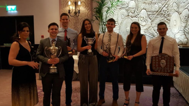 Award Winners 2018: Mairead O'Sullivan, Danny Mottram, Andy Bunyan, Hannah Costello, Podge Kinsella, Sinead deBurca & Paraic Naughton