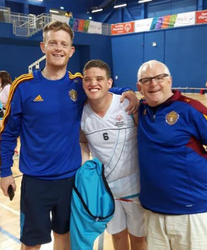 Steven Lee with pals Conor & John Coady