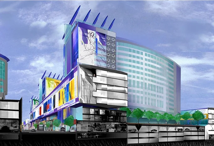 Ribbons of Light - a vision for the west toronto junction sectional perspective, 2003