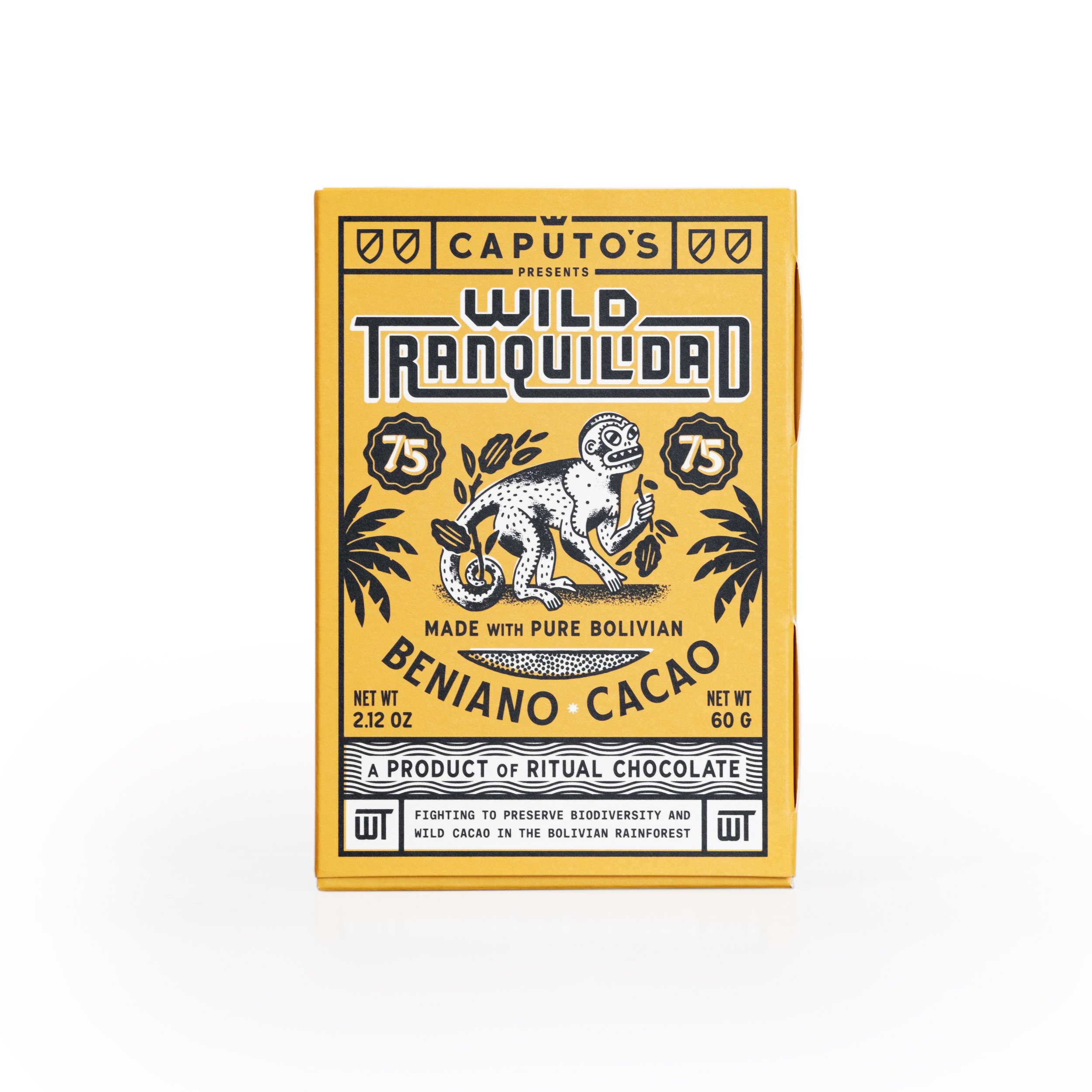 CAPUTO’S WILD TRANQUILIDAD 75% CACAO BY RITUAL CHOCOLATE