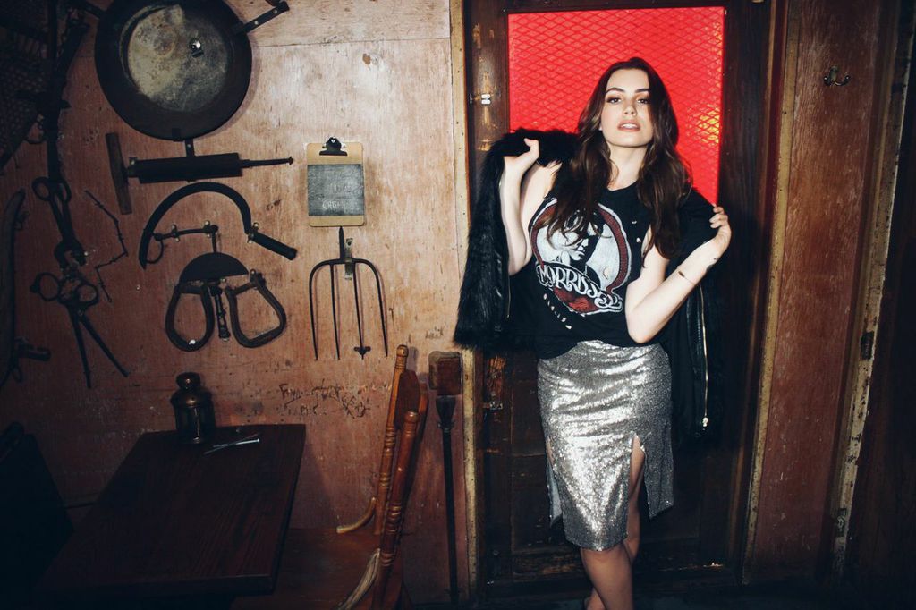 Sophie Simmons wearing some of her new collection available now on The Style Club