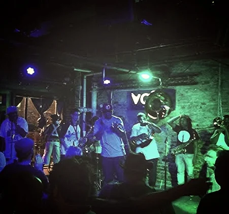 Late late night at Frenchmen Street in New Orleans. &nbsp;Taken with my iPhone right before the bar clearing brawl. &nbsp;(Kat and I were only brawl adjacent, and lifted our drinks off the bar before real disaster struck). 