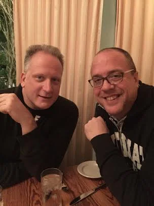 Dante's Kitchen is an up-uptown restaurant. &nbsp;The food was amazing. &nbsp;I couldn't love these dudes more, especially when they accidentally do weird twinsie arm poses. &nbsp;Taken with my iPhone while guzzling some ridiculous artisinal punch.