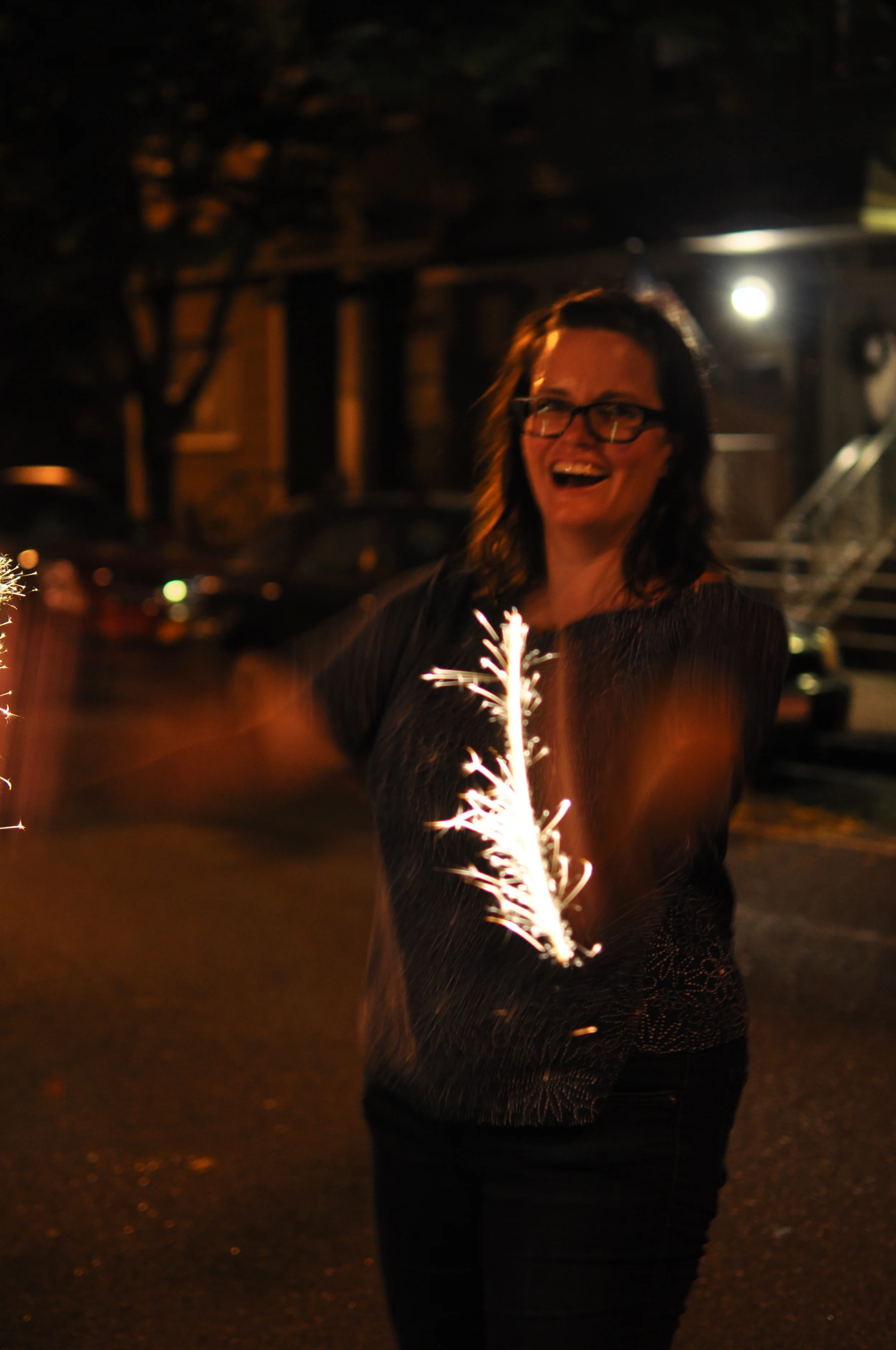 Blurry photo, weird light, who cares. &nbsp;Pure joy. &nbsp;Taken with my iPhone while my neighbors were judging me.