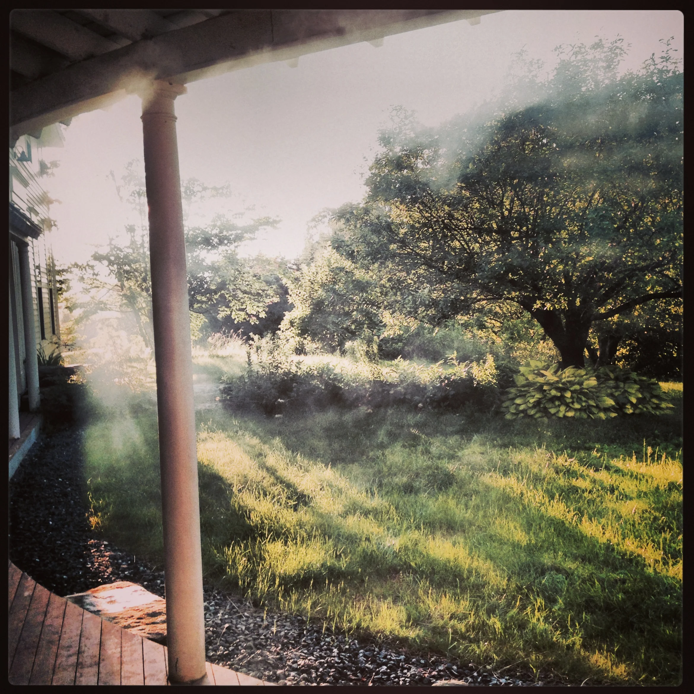 Vermont was giving good magic hour. &nbsp;Taken with my iPhone while thinking about ghosts.