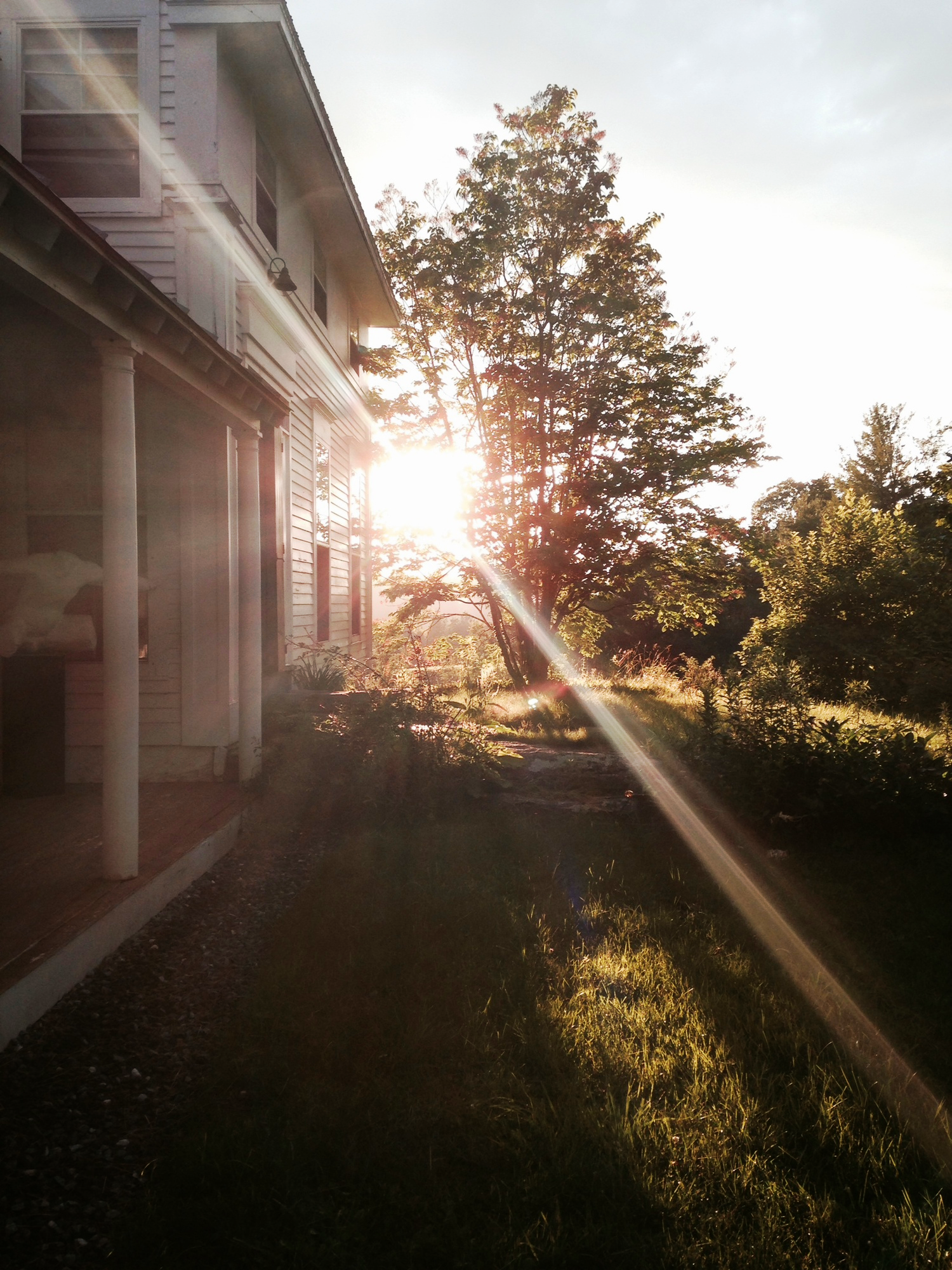 I'm pretty sure when I saw this light I started freaking out. &nbsp;Taken with my iPhone before picking up my big girl camera (that pic is in one of the galleries)