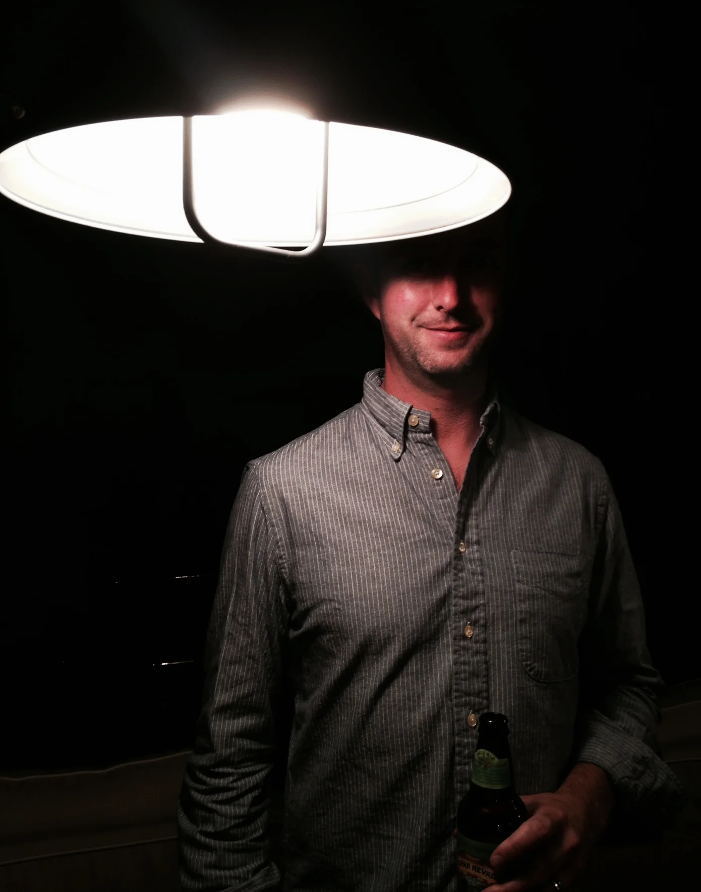 Dan B. indulging me while I'm trying to be artsy with my iPhone