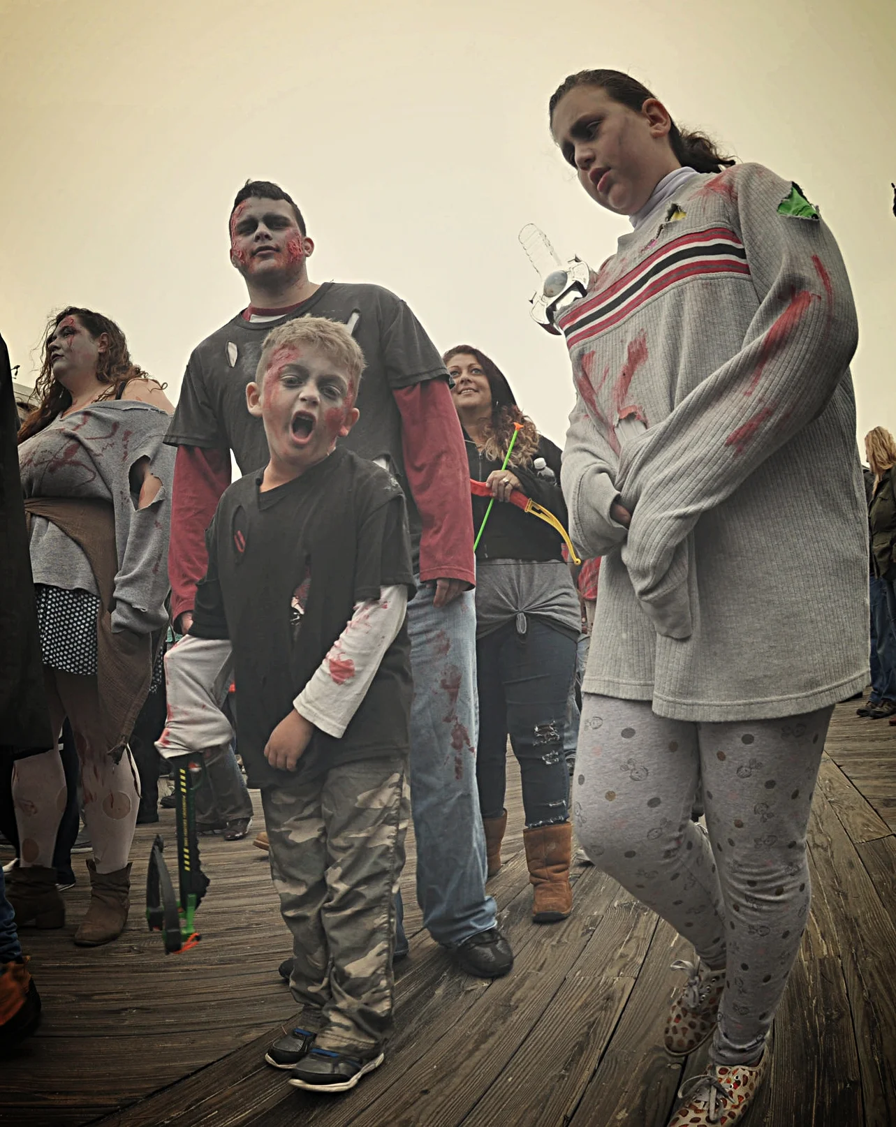 The kids were far scarier than the adults 