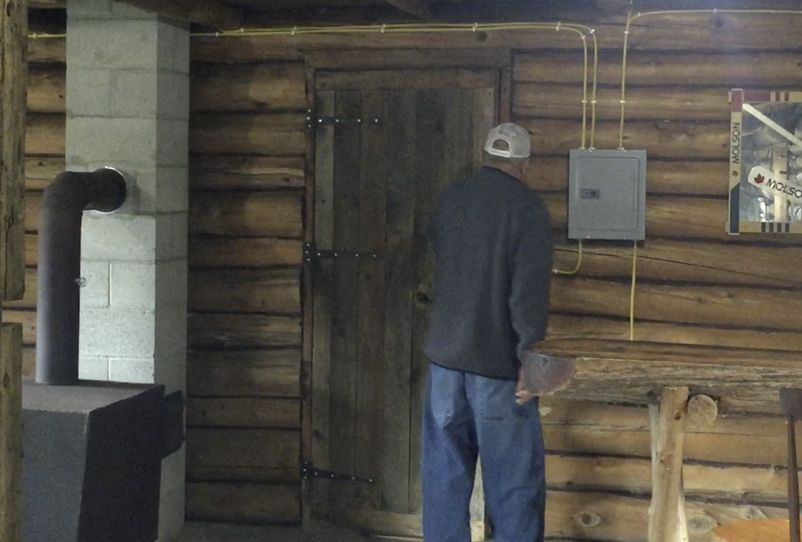 Larry at the connecting door a few months ago.