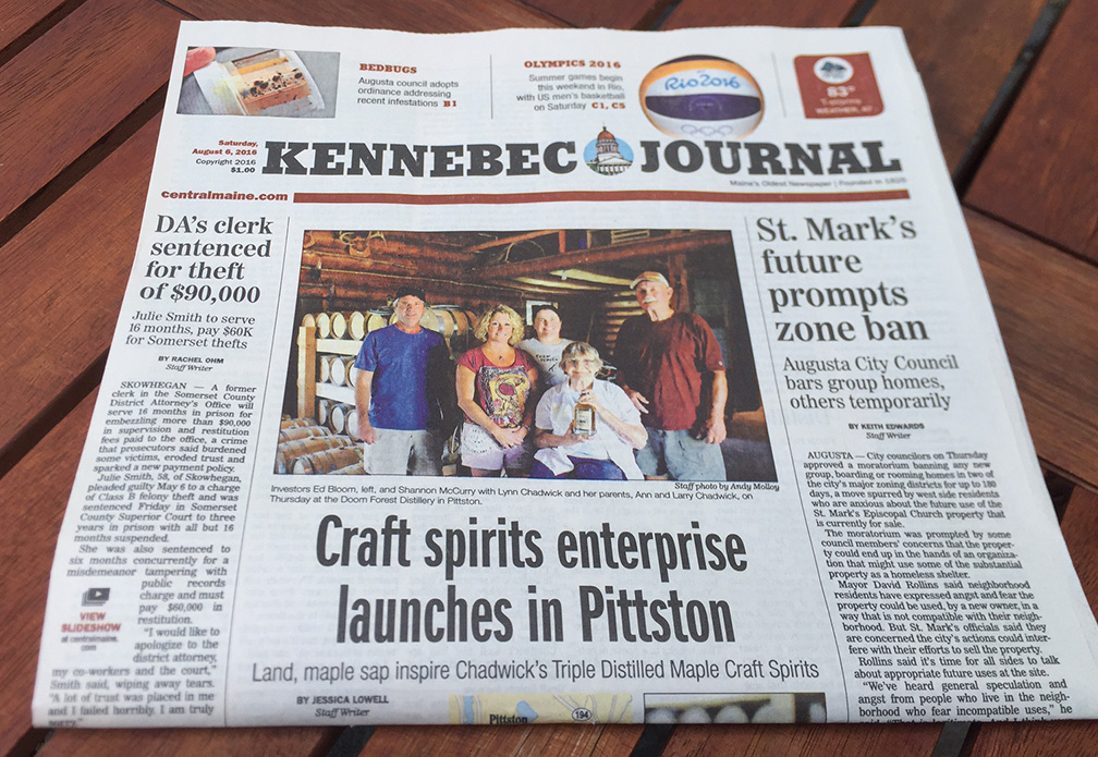 Kennebec Journal. August 6, 2016
