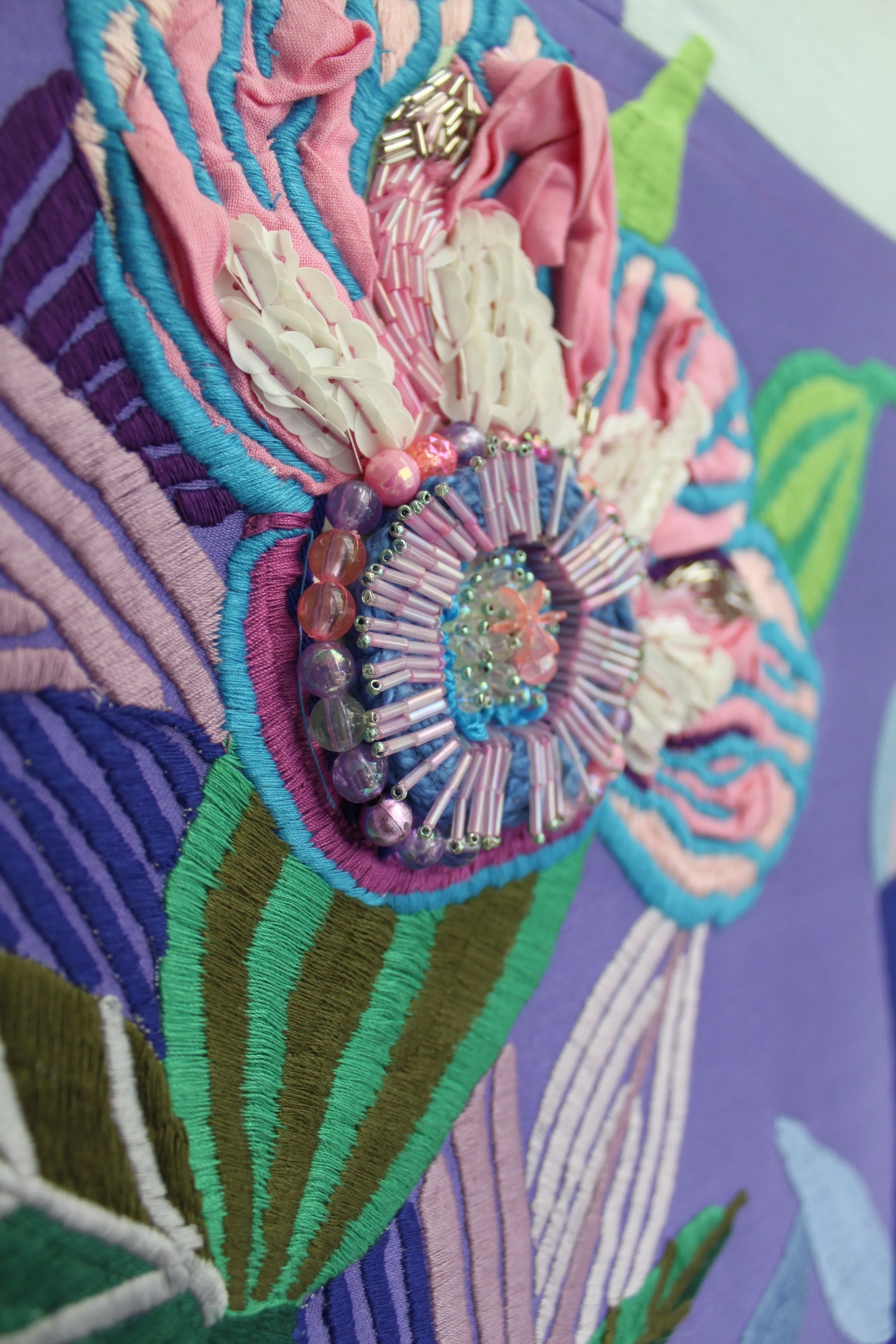 Rhiannon Williams, Detail 5 'Phoenix, Yet in Flames' 120x135cm.jpg