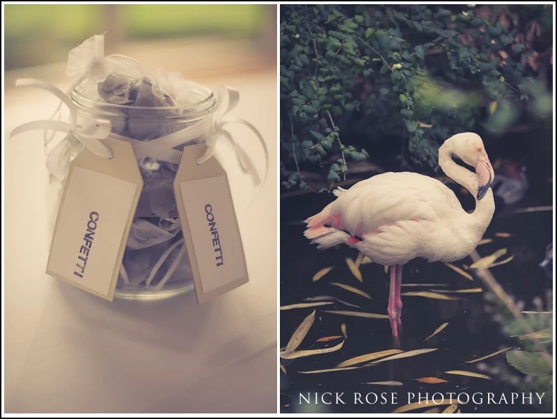 Wedding photographs from Kensington Roof Gardens