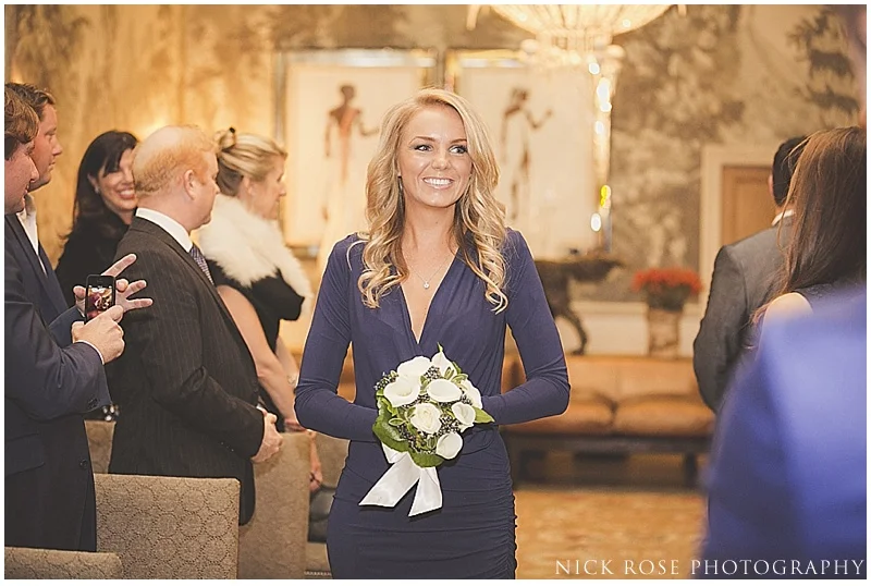 Wedding ceremony at Haymarket Hotel