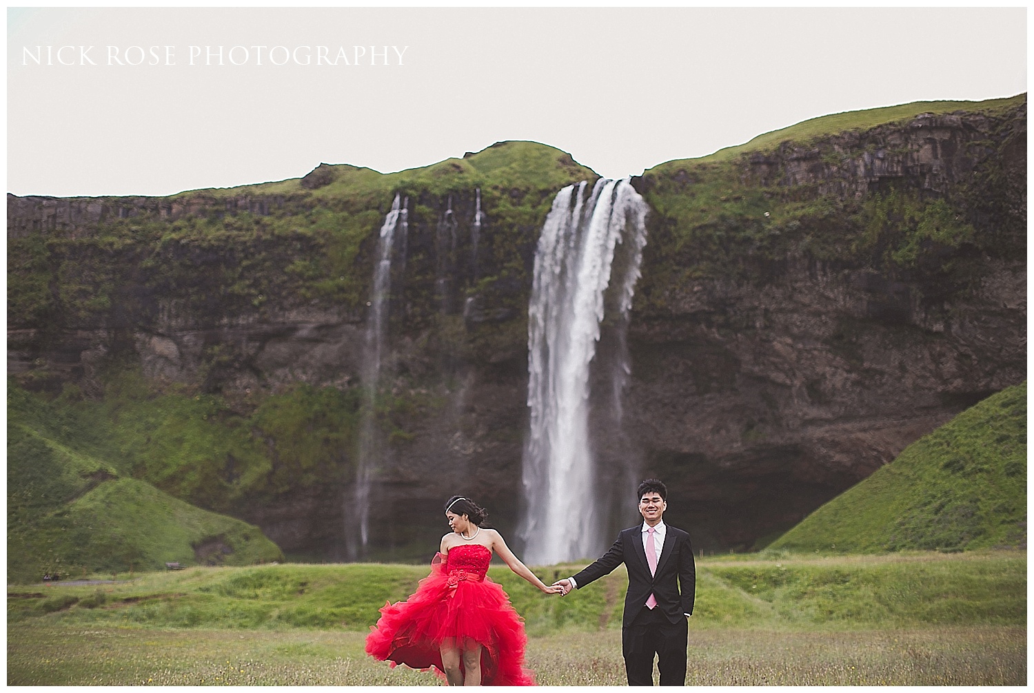 Seljalandsfoss wedding photography Iceland