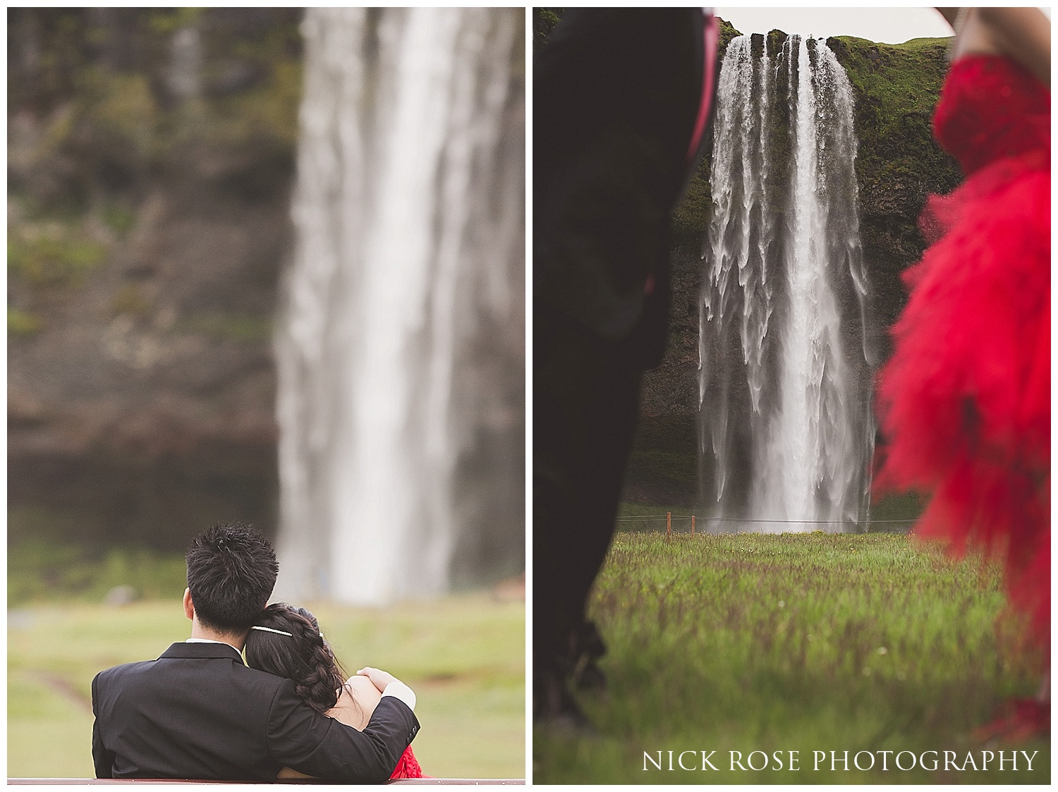 Seljalandsfoss pre wedding photography Iceland