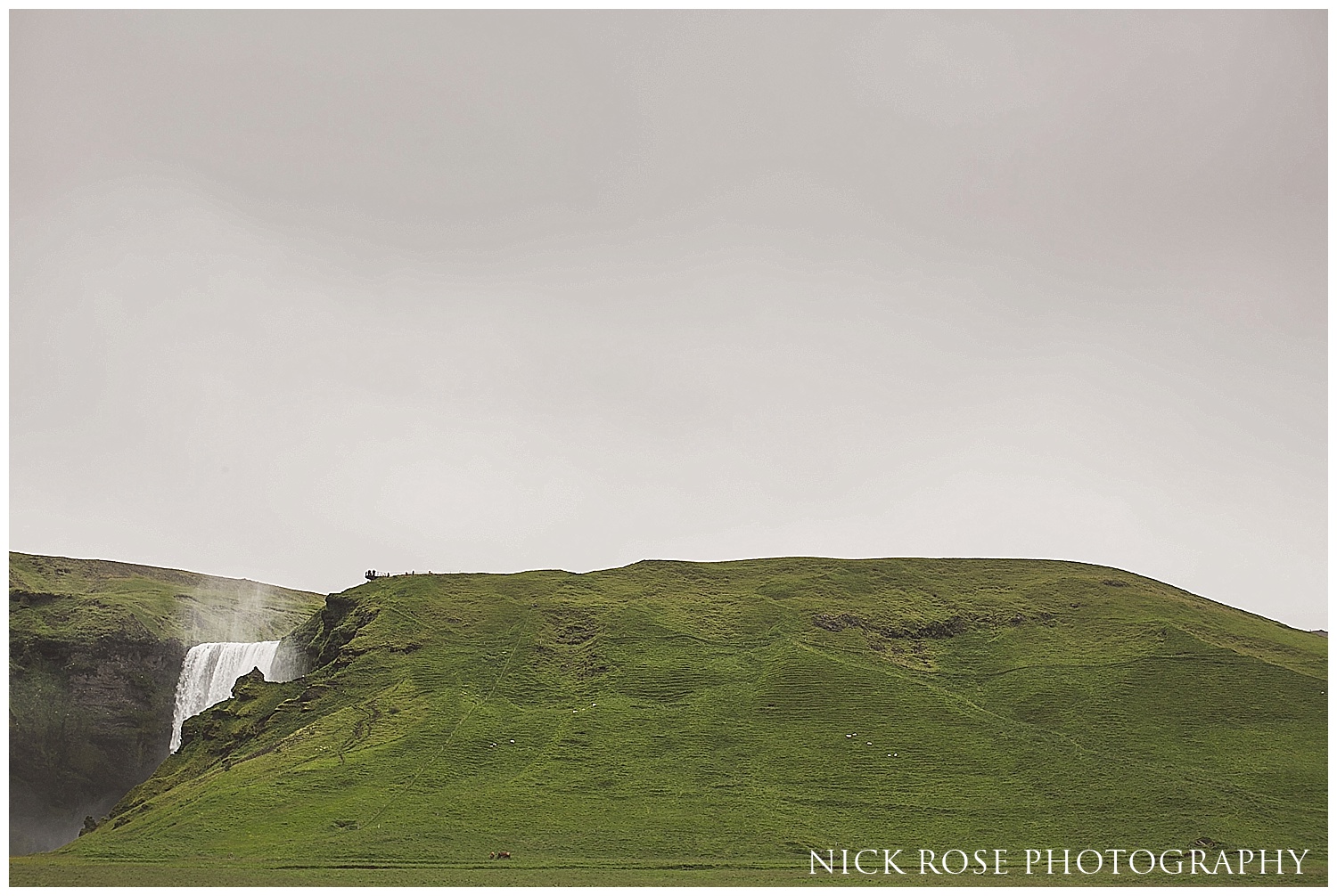 Iceland pre wedding waterfall