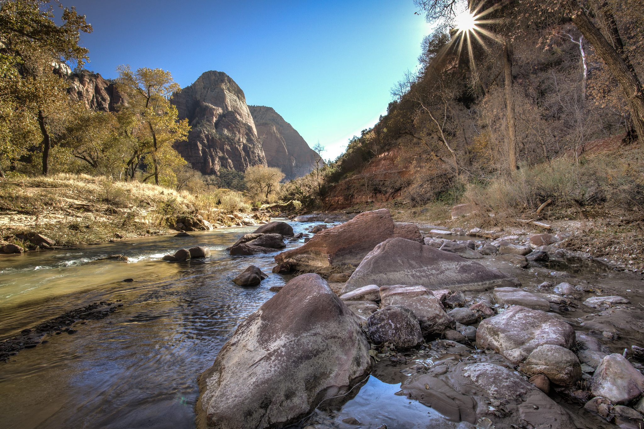 Sunset over Zion