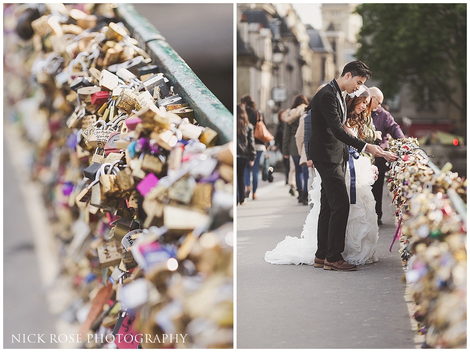 Bridge of locks pre wedding photography