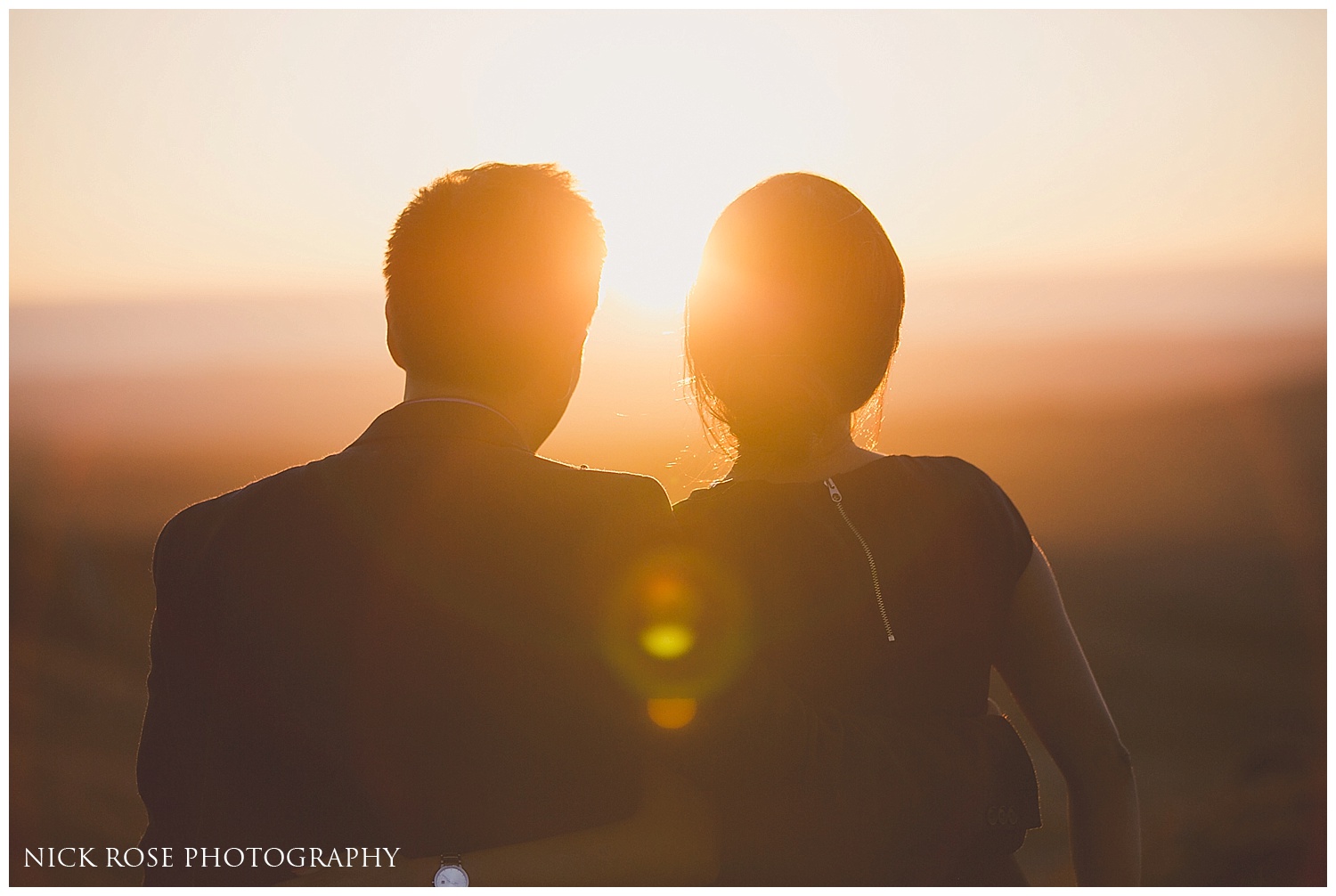 Sunset pre wedding photography Wales