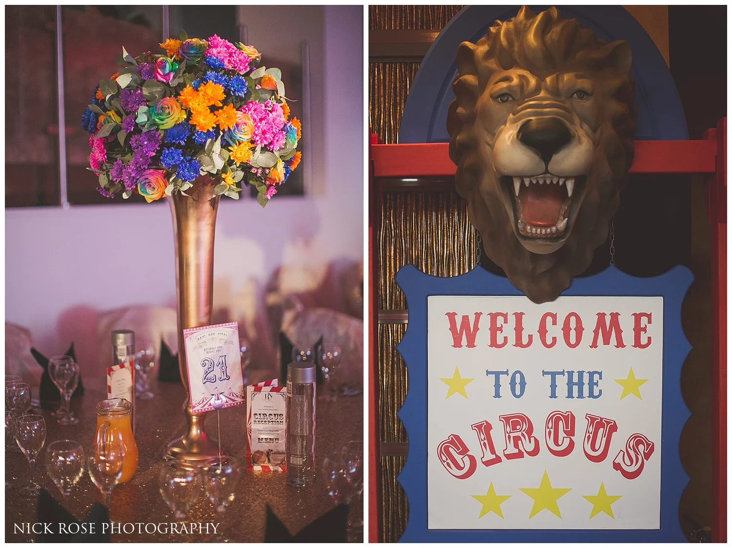 Circus Theme Asian Wedding Reception