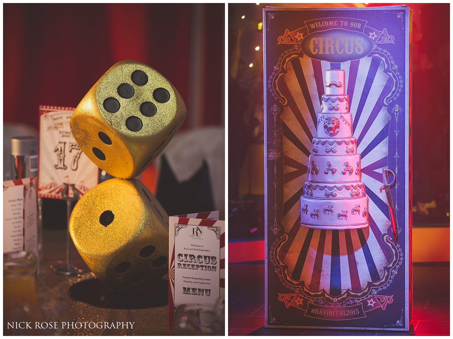 Circus Theme Asian Wedding Cake