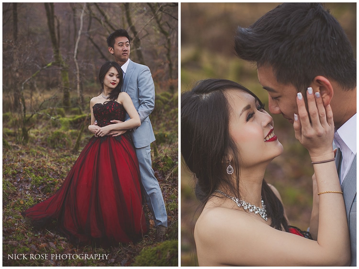 Romantic pre wedding photography Scotland