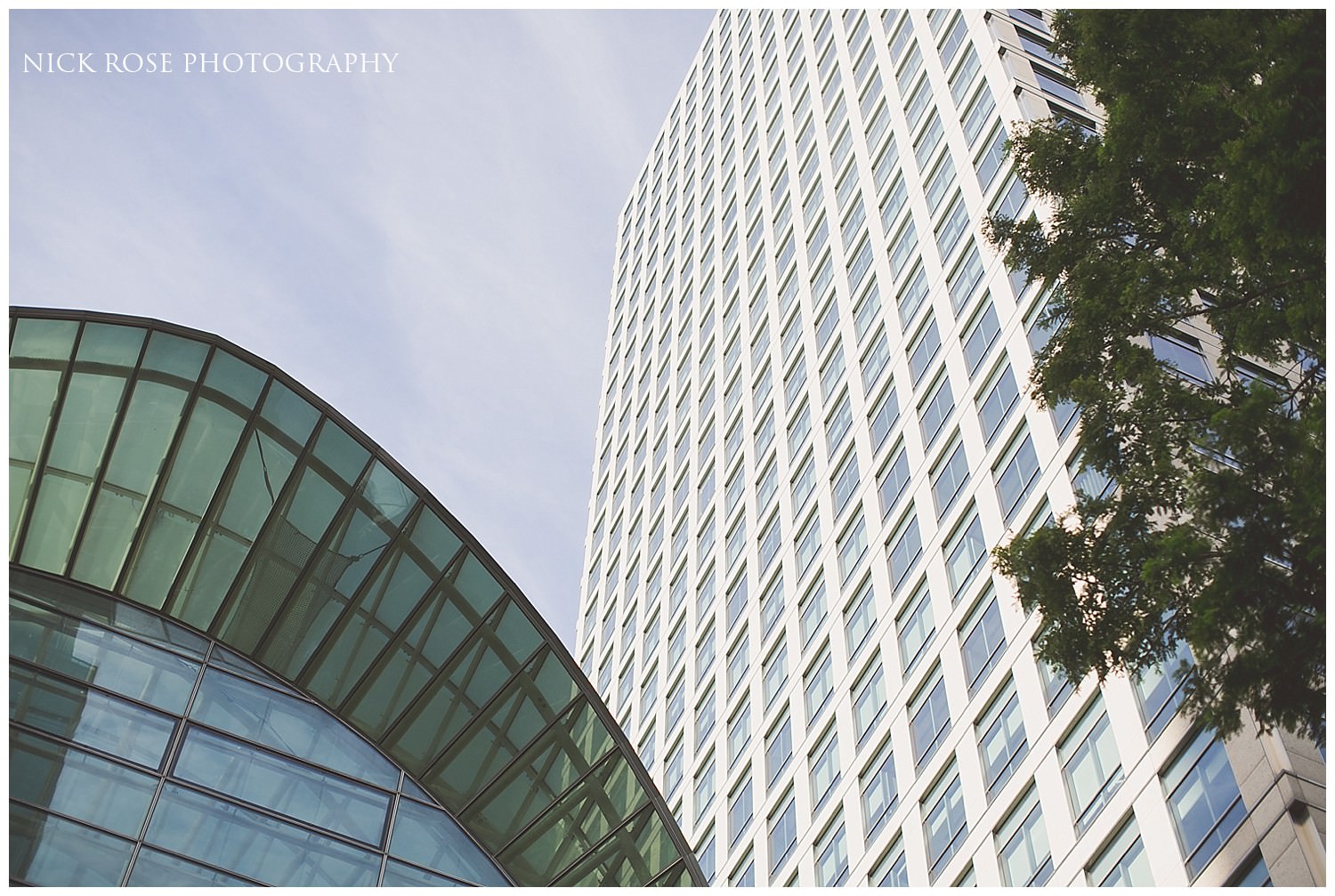  A view of the East Wintergarden in Canary Wharf London 