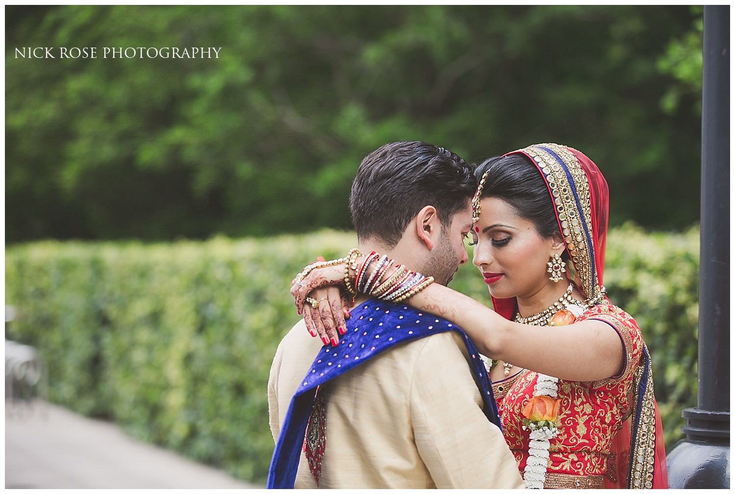  Hindu wedding portraits with the Indian bride and groom at an East Wintergarden wedding 