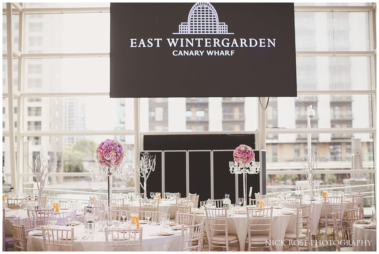  East Wintergarden Indian wedding reception setup 